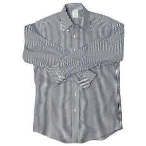 Vintage Brooks Brothers Classic Oxford Stripe‎ Button Down Shirt OCBD Men's15-32